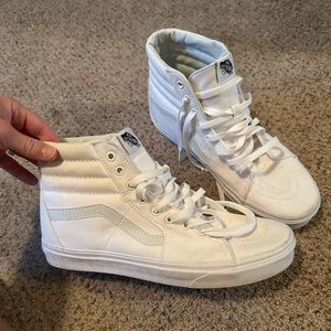 White Hightop Vans